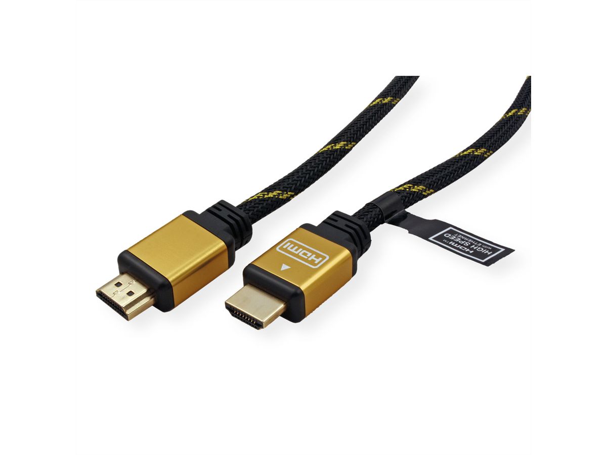 ROLINE GOLD HDMI HighSpeed Kabel met Ethernet, M-M, 10 m