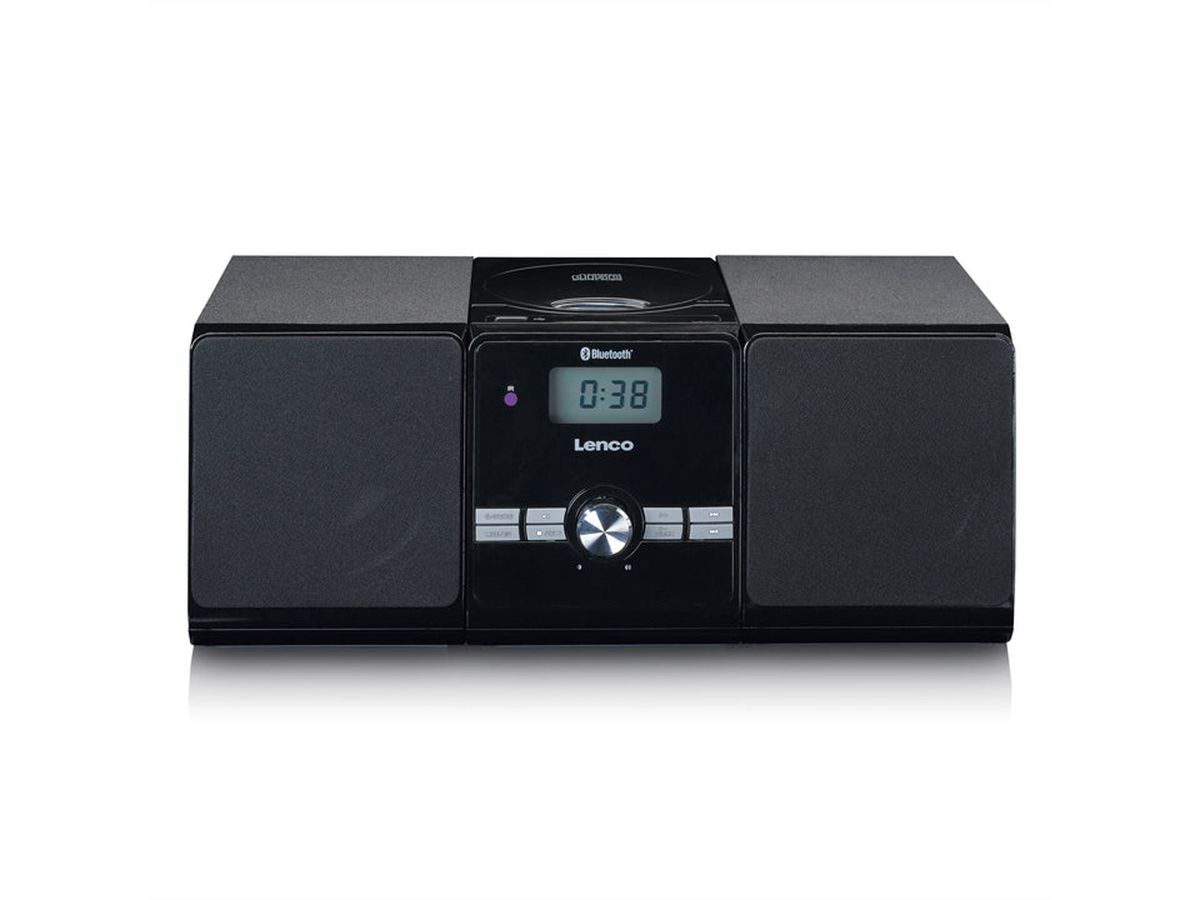 Lenco hifisysteem MC-030BK zwart , CD, MP3, BT, USB, RC