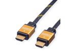 ROLINE GOLD HDMI High Speed Kabel, M/M, 1 m