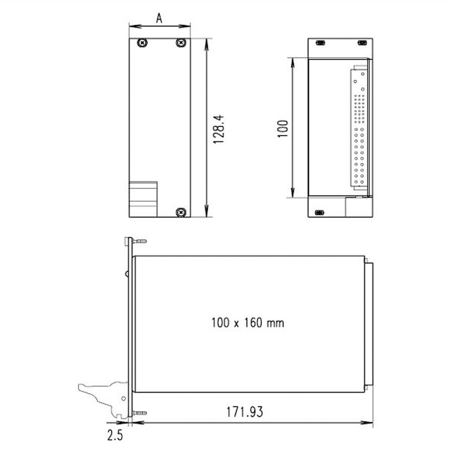 SCHROFF PSU 19" for CompactPCI, DC/DC, 3 U, 8 HP