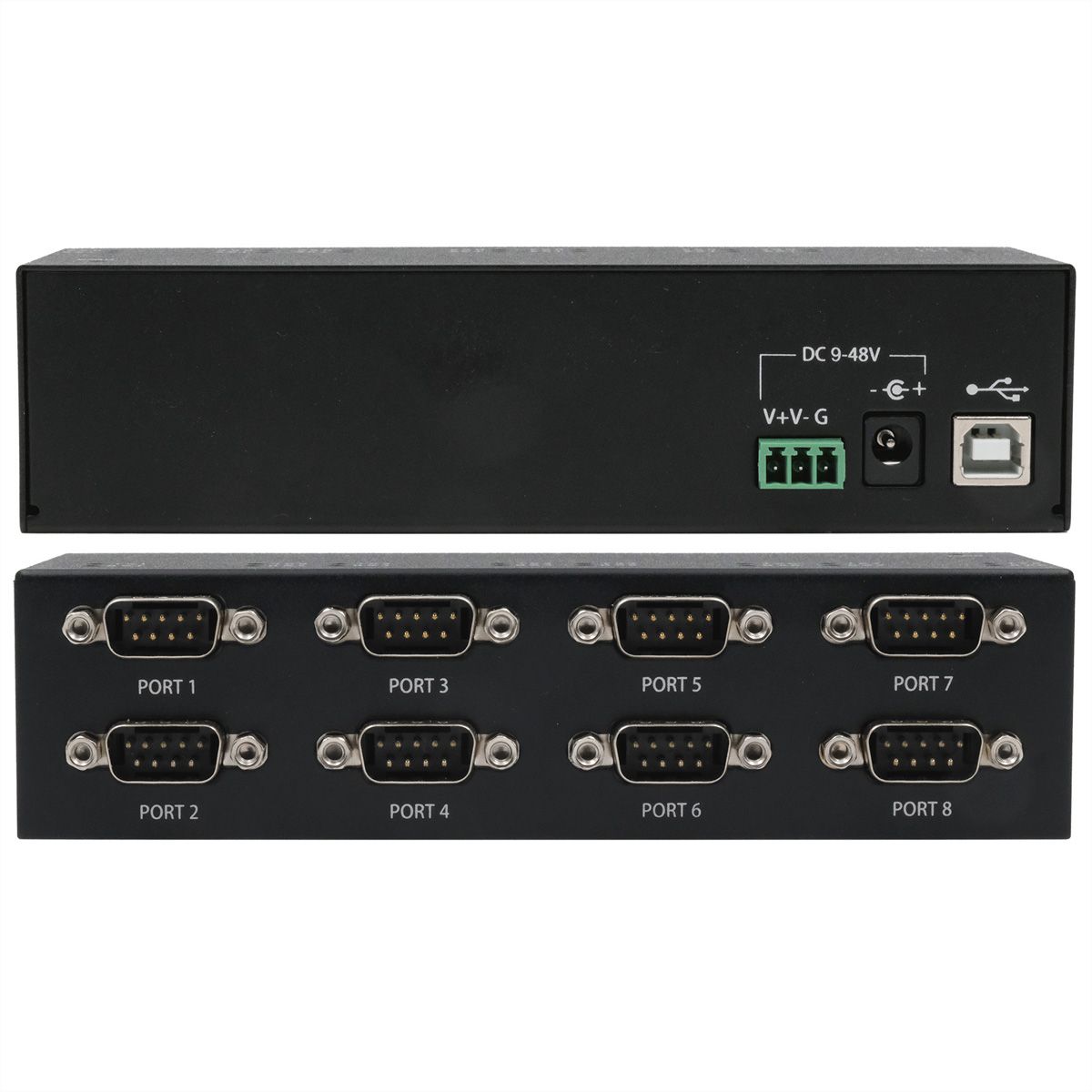 EXSYS EX-13078HM USB 2.0 zu 8 x Seriell RS-232 Ports Metallgehäuse FTDI Chip-Set