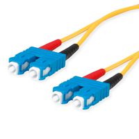 TELEGÄRTNER FO Duplex Patch Cables 2x E9/125 OS2, 1x SC Duplex - 1x SC Duplex, yellow, 10 m