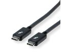 ROLINE Thunderbolt™ 3 Cable, 20GBit/s, 5A, M/M, black, 2 m