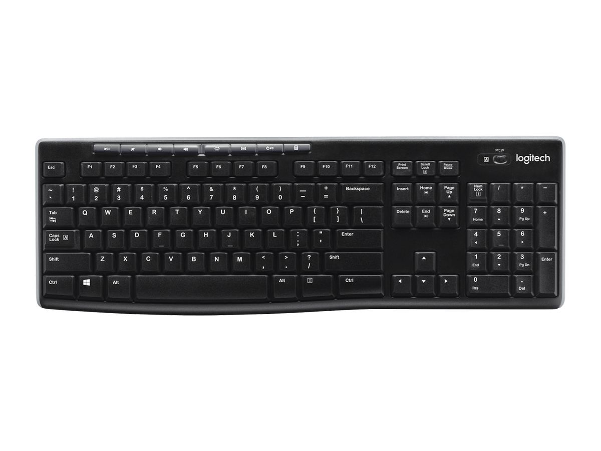 Logitech K270 keyboard RF Wireless QWERTY English Black