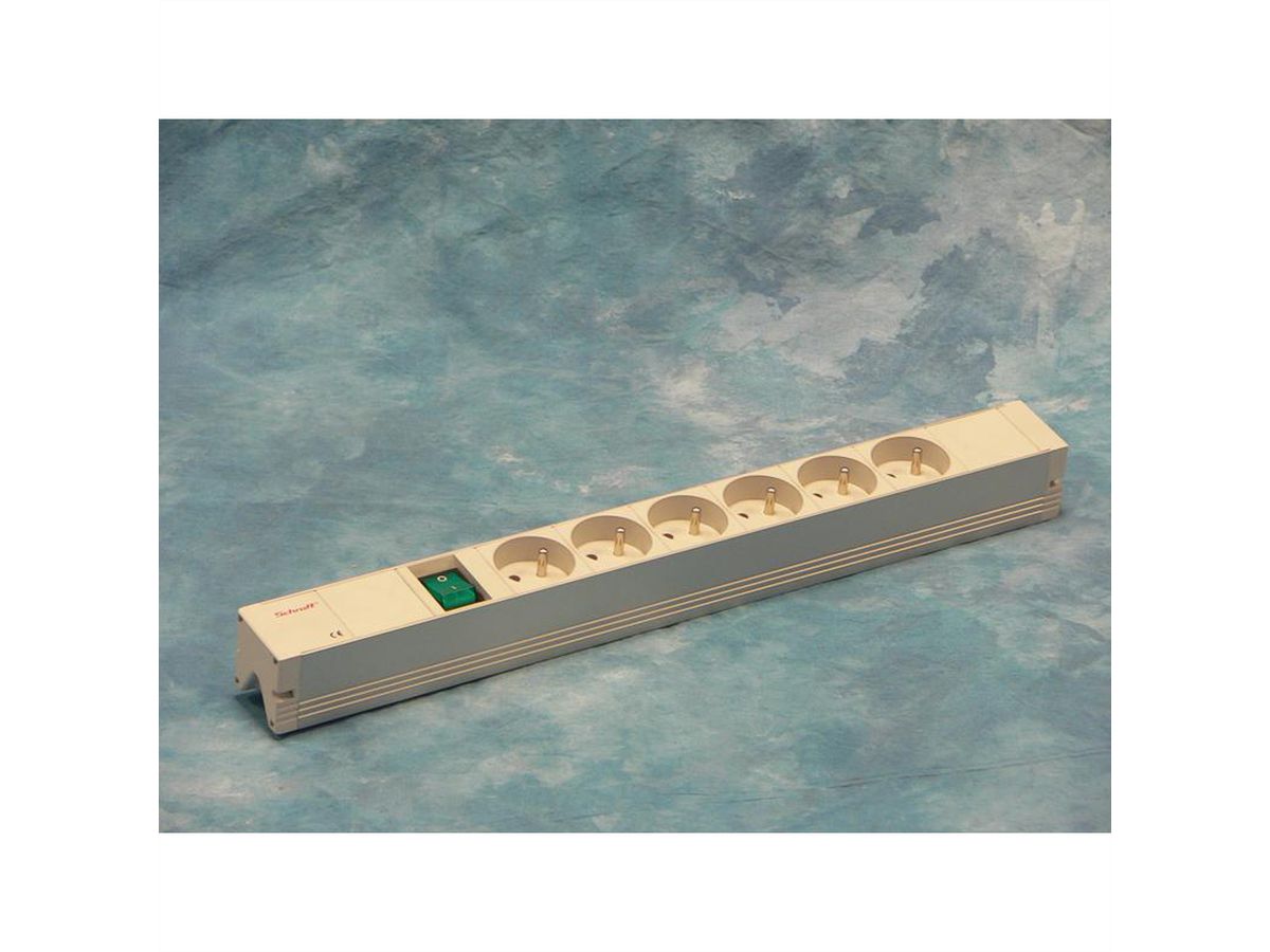 SCHROFF UTE socket strip, Wieland - STDL.WIELAND/UTE 6DO.SCHALT.