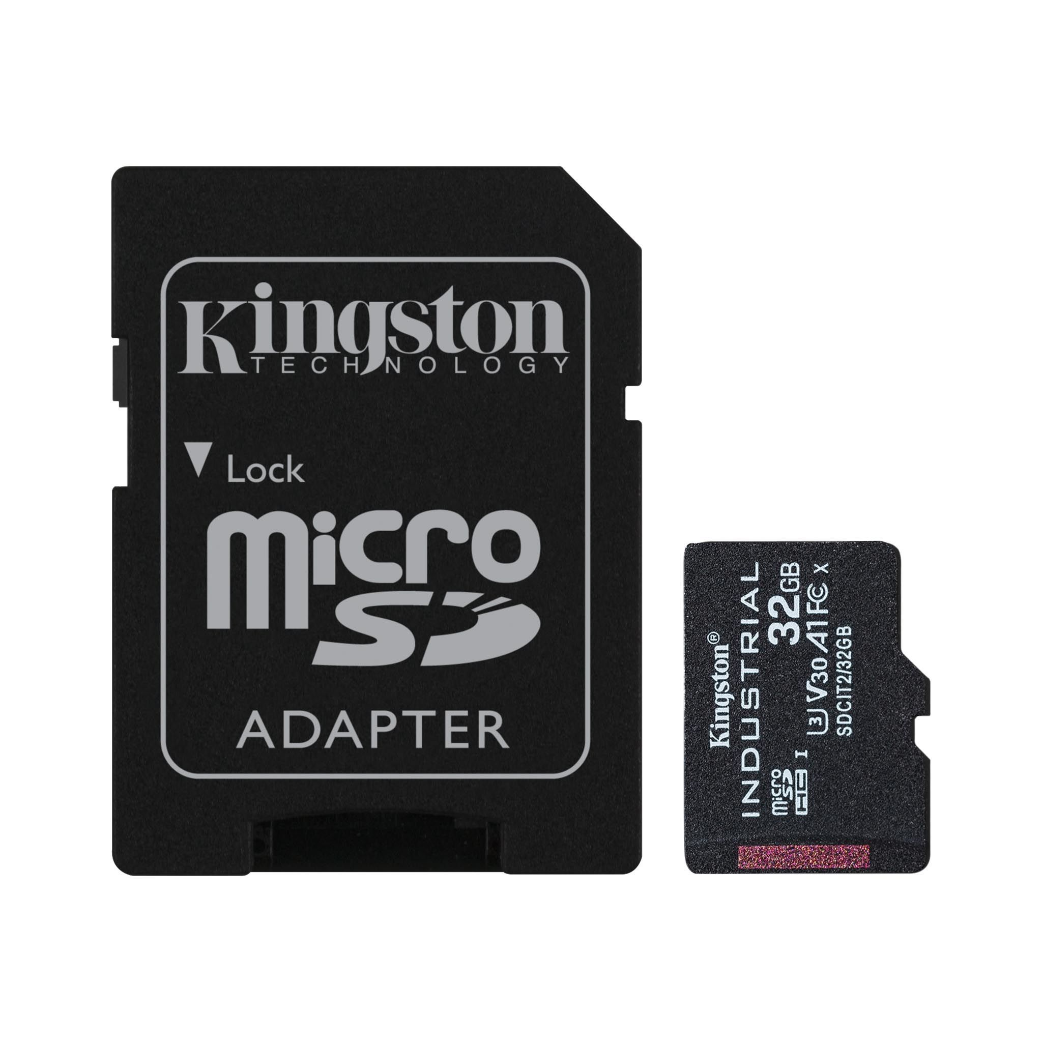 Kingston Technology Industrial memory card 32 GB MiniSDHC UHS-I Class 10