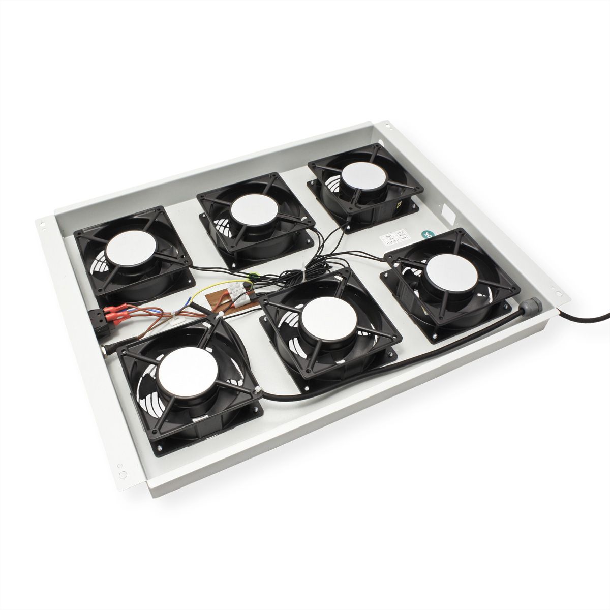 ROLINE 19" roof fan unit with 6 fans, ON/OFF for server rack PRO series, grey