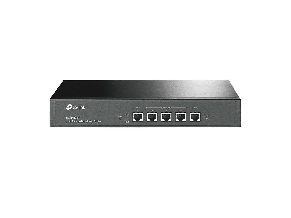 TP-Link TL-R480T+ bedrade router Zwart
