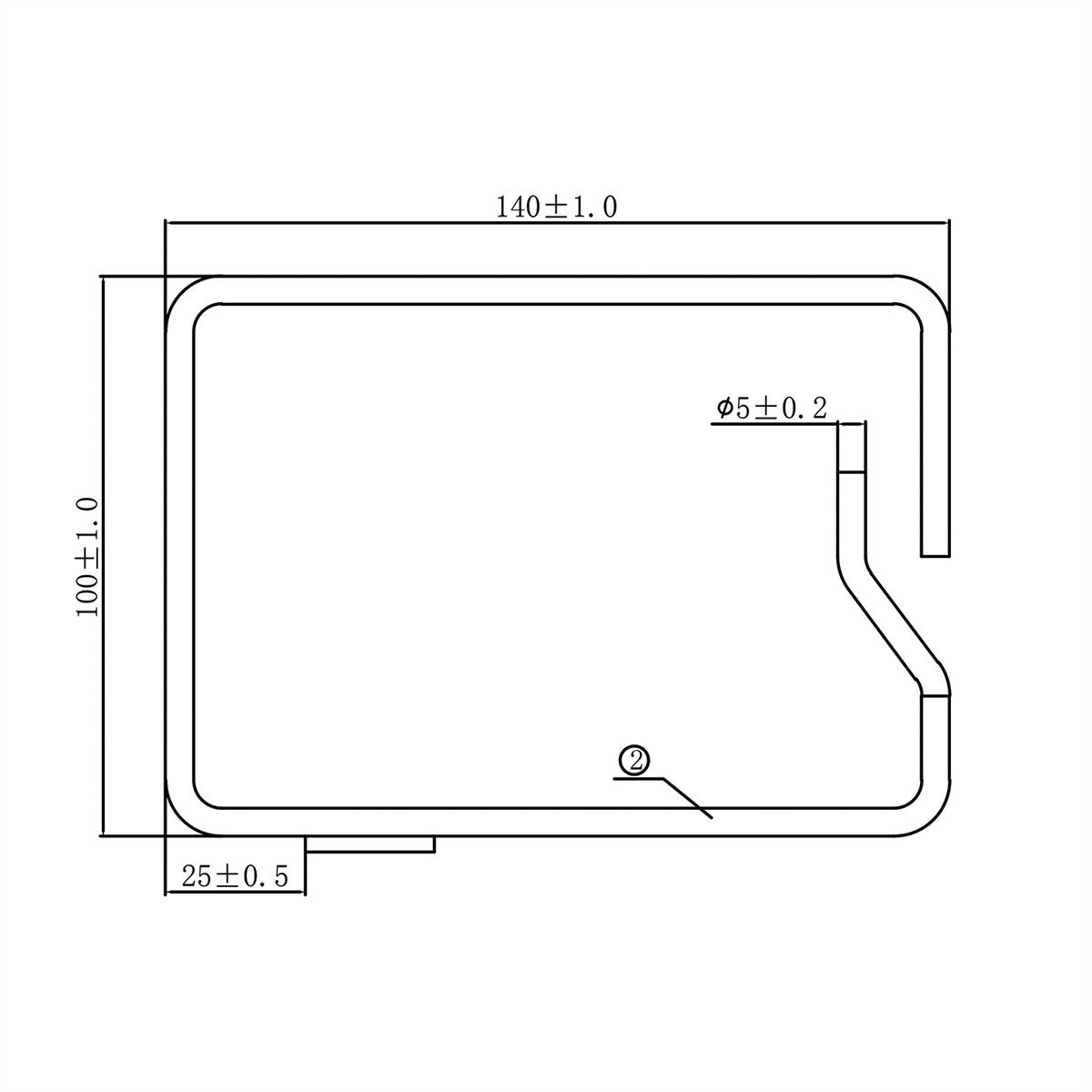 19" Cable Manager, 140x100mm, metal