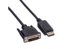 VALUE DisplayPort Kabel DP Male - DVI (24+1) Male, LSOH, zwart, 5 m
