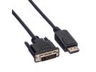 VALUE DisplayPort Kabel DP Male - DVI (24+1) Male, LSOH, zwart, 3 m