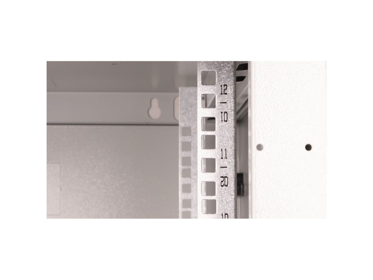 ROLINE 19-inch wandbehuizing Basic Plus 12U, 600x600 BxT grijs