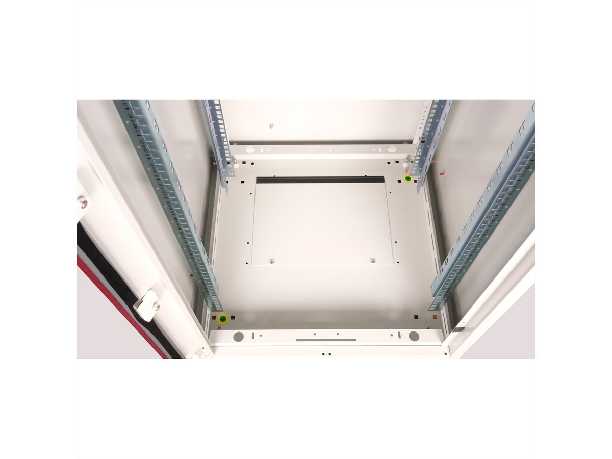 ROLINE 19-inch netwerkkast Basic 22 U, 600x600 BxD Glazen deur grijs