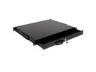 ROLINE 19-inch keyboard insert 1 U, 400 T lockable black