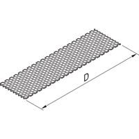 SCHROFF afdekplaat voor insteekmodule, met perforatie, 8 pk, 167 mm