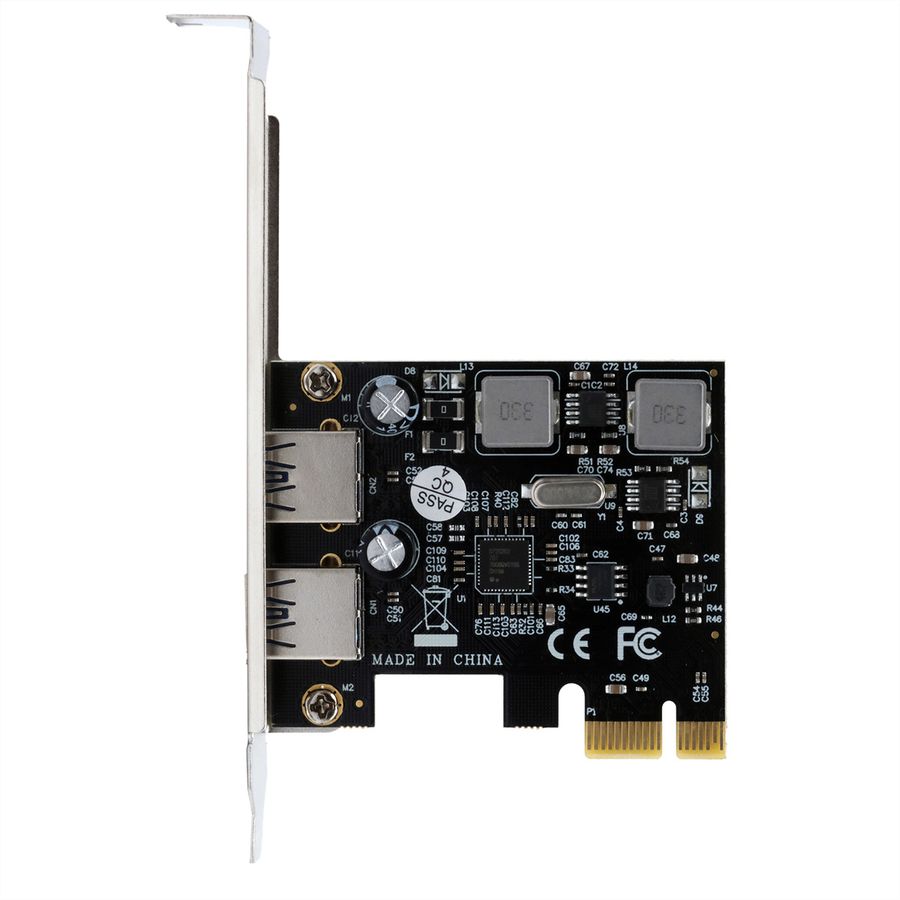 EXSYS EX-11192 2-Port USB 3.2 Gen 1 PCIe Karte mit Self Power