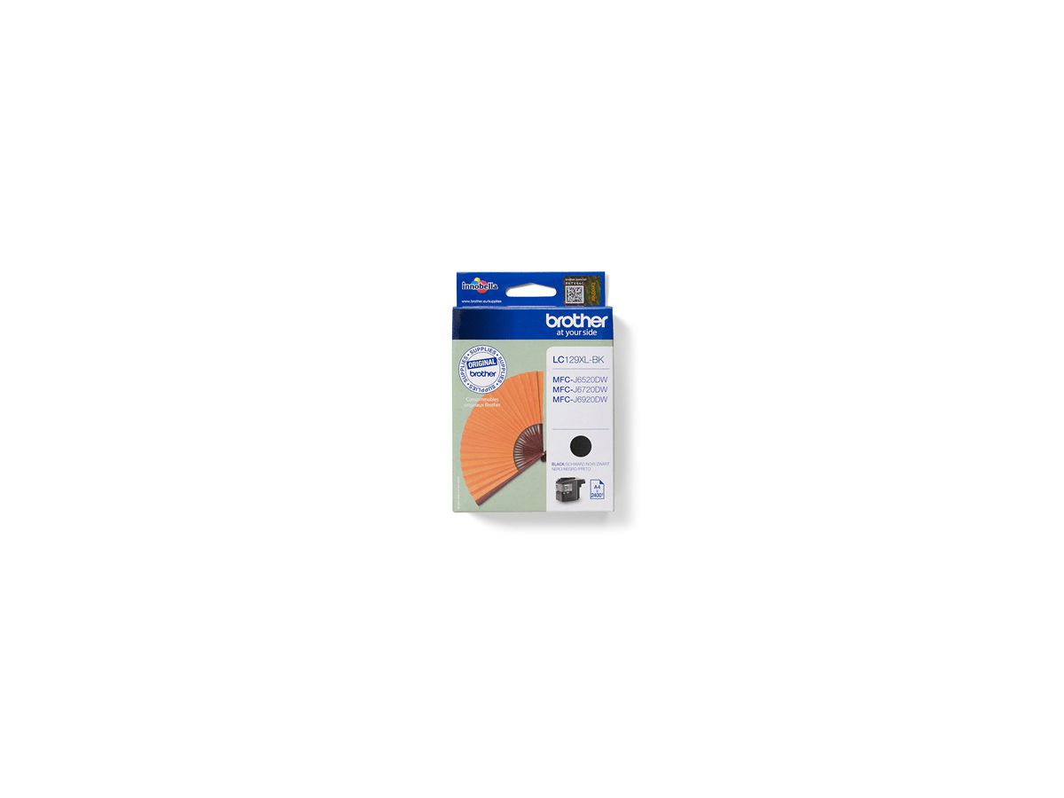 Brother LC129XLBK inktcartridge 1 stuk(s) Origineel Zwart