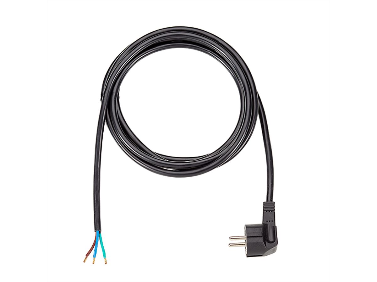 BACHMANN supply cable H05VV-F 3G1.5 3m, black, unpacked