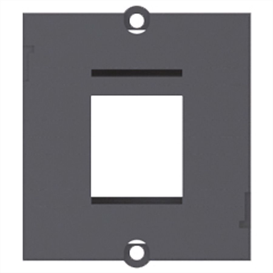 BACHMANN maatwerk module frame voor 1x Keystone, zwart