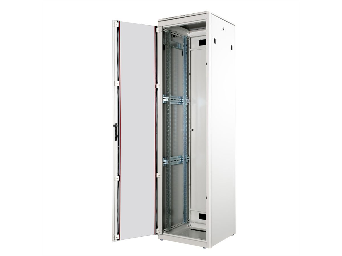 ROLINE 19-inch netwerkkast Pro 47 U, 600x600 BxD Glazen deur grijs