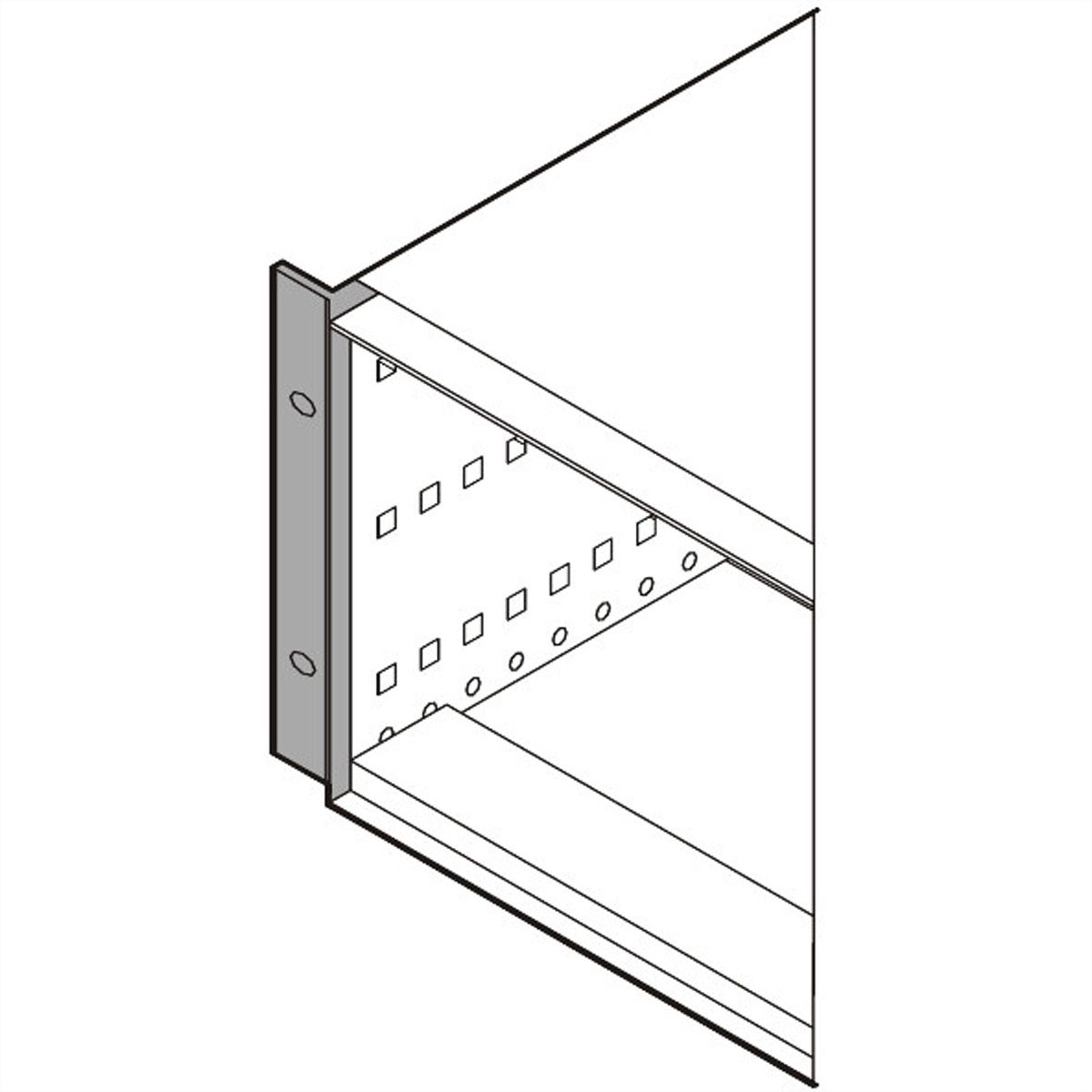 SCHROFF RatiopacPRO Air 19" Bracket Kit, Retrofitting, 6 / 7 U