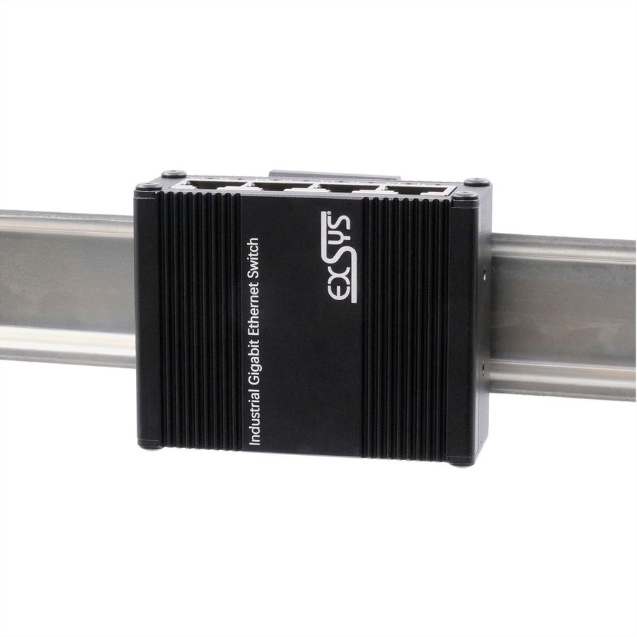 EXSYS EX-62021 5-poorts industriële Gigabit Micro Switch, Ongemanaged, USB-C voeding