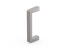 SCHROFF eendelige voorhandgreep, breedte 12,2 mm, blank geanodiseerd, 3 HE