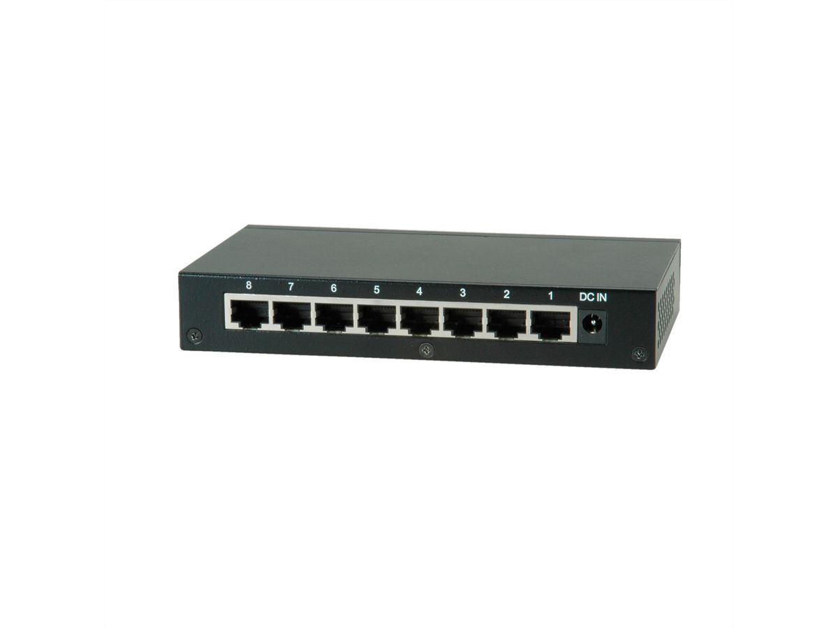 ROLINE Gigabit Ethernet Switch, 8 poorten