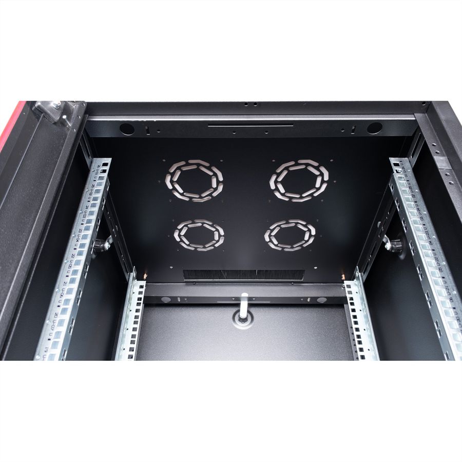 ROLINE 19-inch netwerkkast Basic 26 U, 600x800 BxD Glazen deur zwart