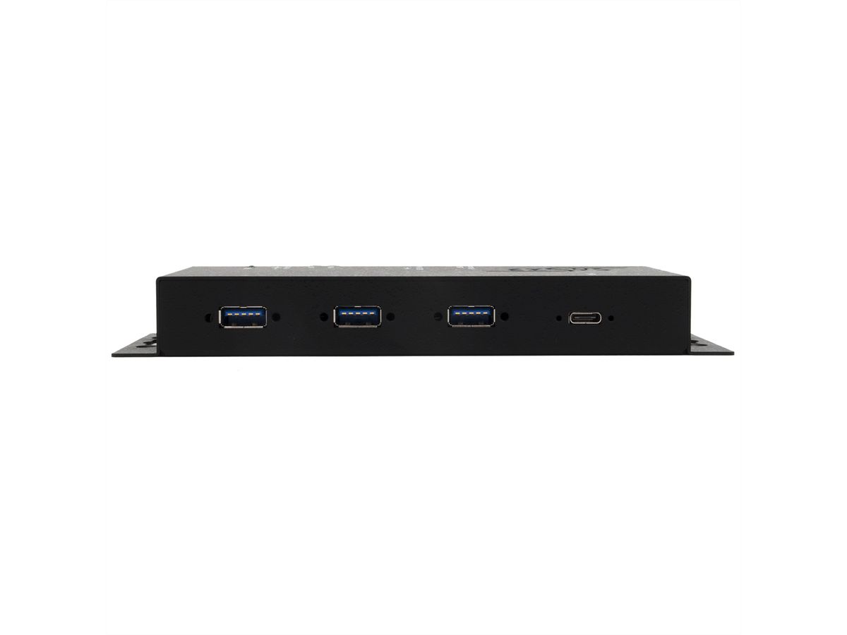 EXSYS EX-1191HMVS-PD 4-Port-USB-3.2 Gen 1 Metall HUB mit USB-PD Aufladung