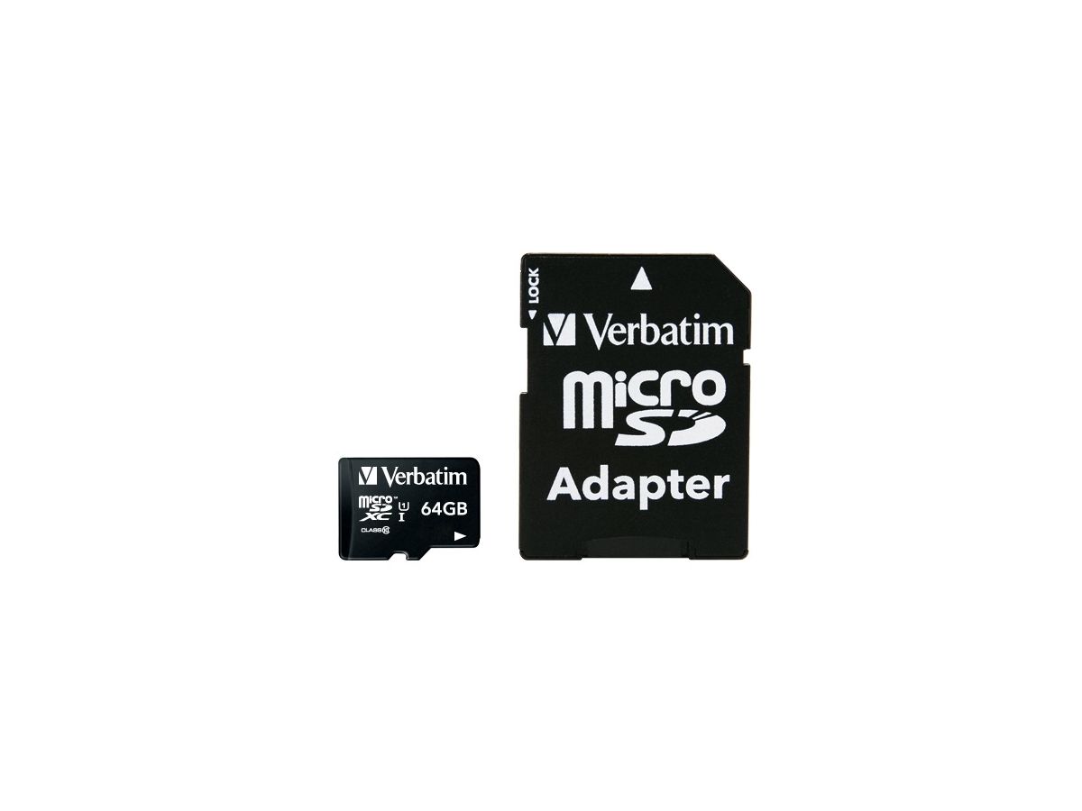 Verbatim Premium flashgeheugen 64 GB MicroSDXC Klasse 10