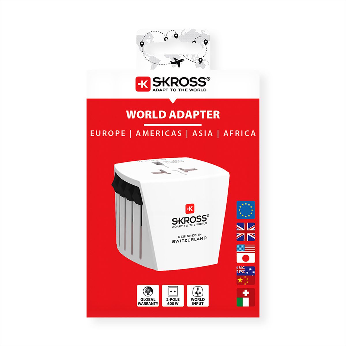 Skross MUV Micro Universal Travel Adapter, worldwide