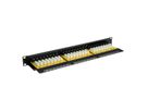 VALUE Cat.6 (Class E) 19" Patch Panel, 24 Ports, UTP, black