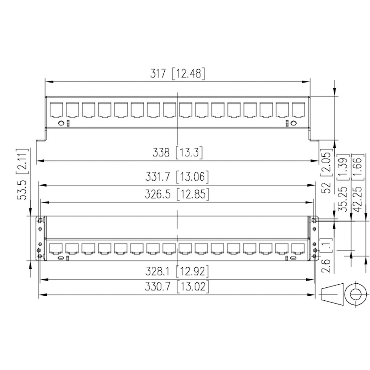 METZ CONNECT SmartConnect PP 16-poorts MC-module