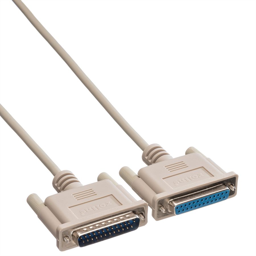ROLINE RS232 kabel D25 M/F, 4,5 m