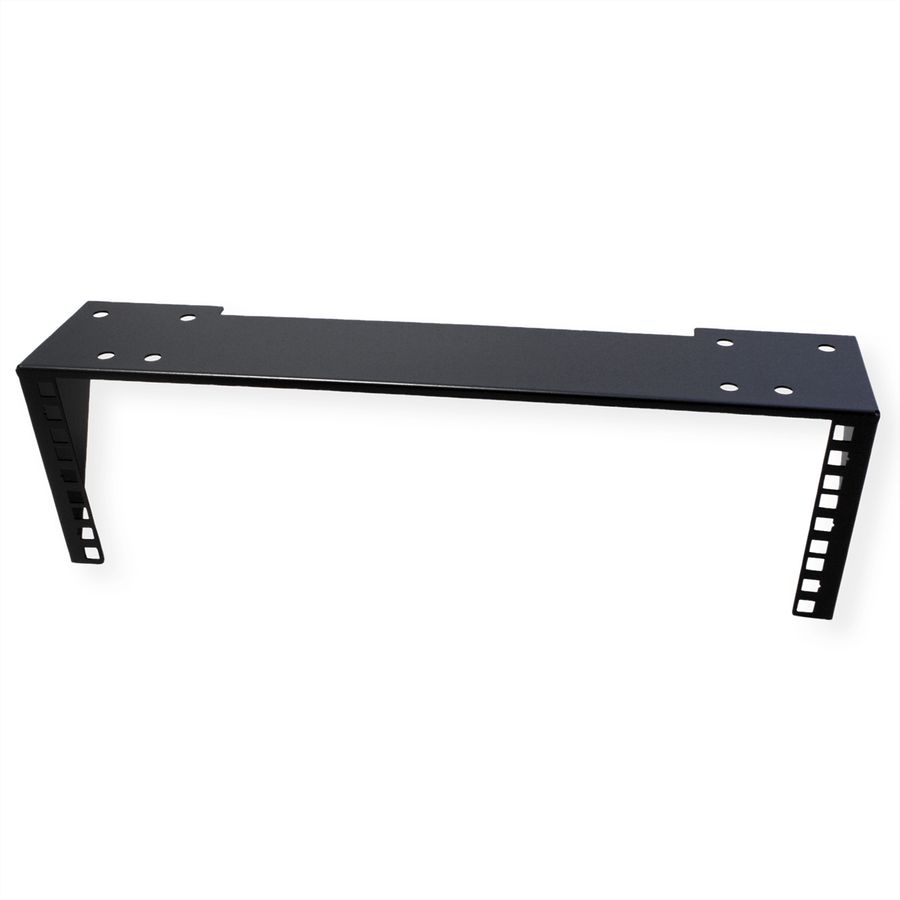 19" wand-/ondersteuningsbeugel, 3 HE, zwart