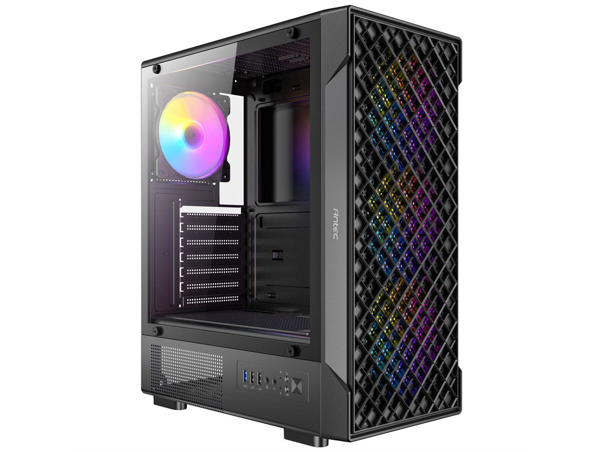 ANTEC VX-320 ARGB ATX, Micro-ATX, ITX Mid-Tower Gaming PC Case, black