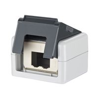 METZ CONNECT module IP20 opbouwbehuizing grijs, met PK-uitlaat niet gemonteerd