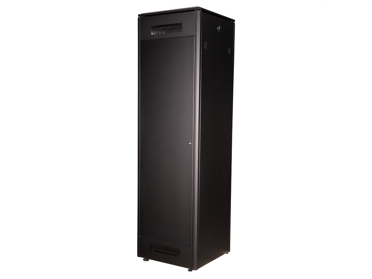 ROLINE 19-inch netwerkkast Pro 42 U, 600x600 BxD Glazen deur zwart