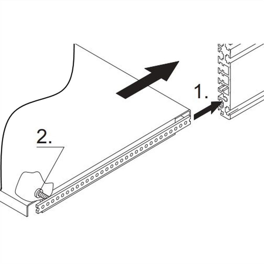 SCHROFF MultipacPRO Mounting Plate, Depth 390 mm