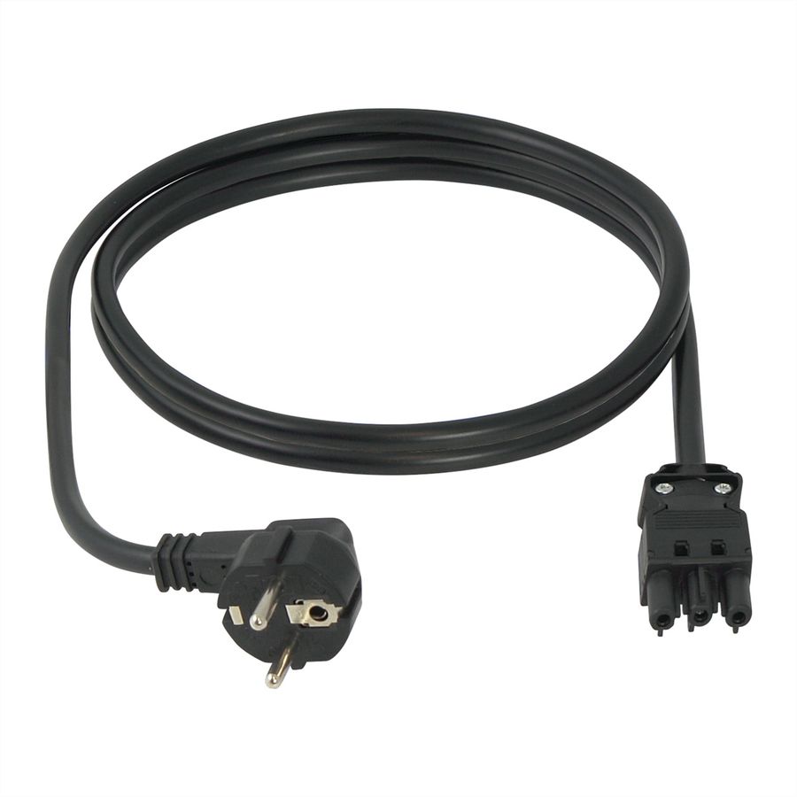 SCHROFF Wieland® Connecting Cables for Socket Strip, GST18, 2.5 m, SCHUKO/UTE