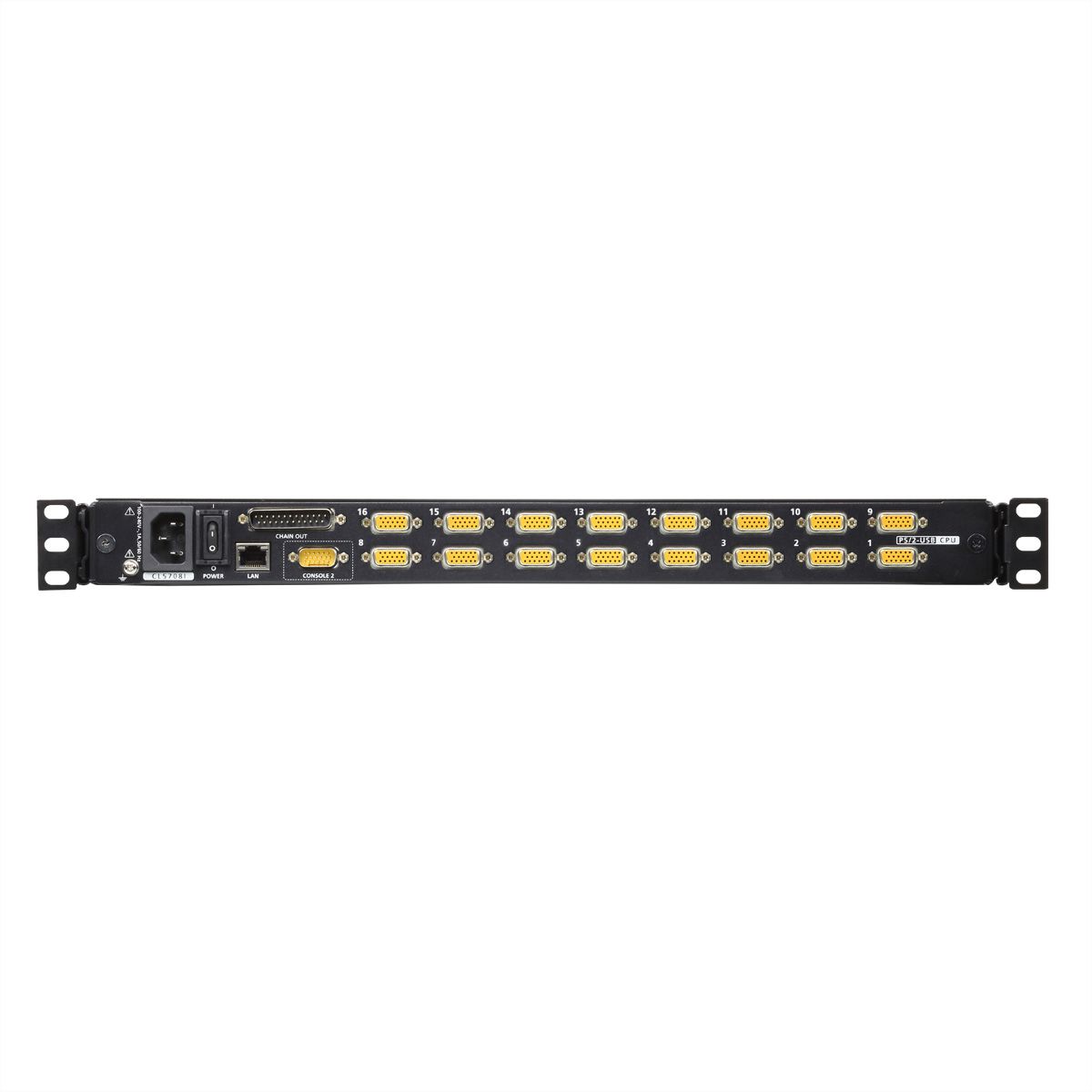 ATEN CL5716iM LCD KVM Switch Over IP, USB-PS/2,VGA, 16-poorts, FR-Layout
