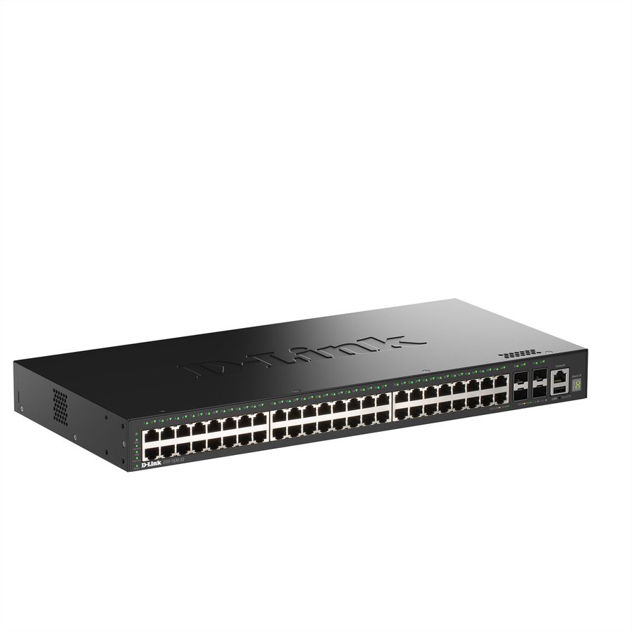D-Link DGS-1530-52/E 52-Port Switch Smart Managed Gigabit Stack 4x 10G