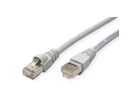 TELEGÄRTNER RJ45 Patch Cord S/FTP, Cat.6A, LSZH, grey, 2 m