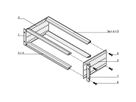 SCHROFF EuropacPRO 19" moduledrager voor moduledrager, retrofit afscherming, 3 HE, 175 mm