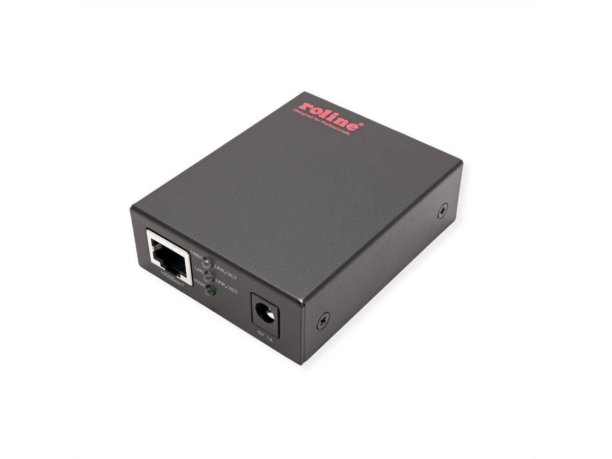 ROLINE 10/100 / 1000Base-T naar dual speed Fiber Media Converter