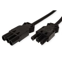 BACHMANN verlengkabel GST18-3 male/female, zwart, 2 m