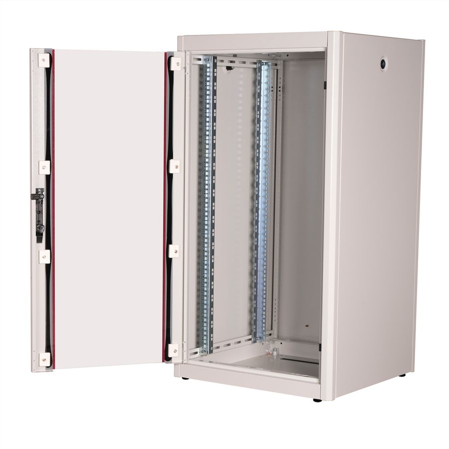 ROLINE 19-inch netwerkkast Basic 22 U, 600x600 BxD Glazen deur grijs