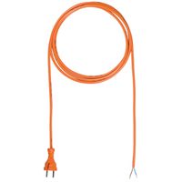 BACHMANN-voedingskabel 2x1,00 3m oranje , H05BQ-F 24G/AEH