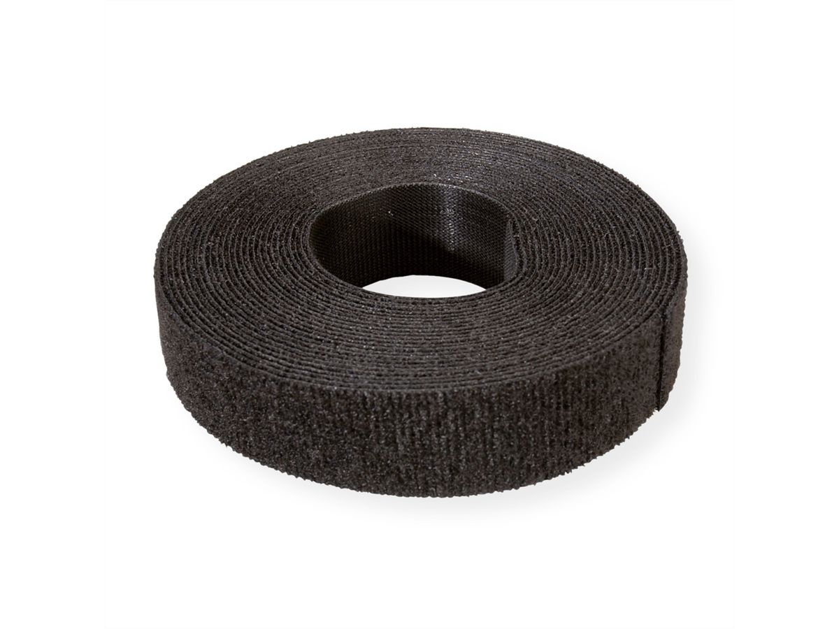 VELCRO® ONE-WRAP® klittenband ongeperforeerd op rol, 20mm, zwart, 25 m